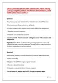 OMVIC Certification Practice Exam &lpar;Ontario Motor Vehicle Industry Council&rpar; &vert; Complete Questions with Answers & Explanations &vert; Latest Update &lpar;2026&sol;2027&rpar; &ndash;Graded A&plus;