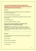 New York Site Safety Manager &lpar;SSM&rpar; Exam Study Guide &ndash; Complete Exam with Actual Questions&comma; Verified Correct Answers and Explanations &vert; Latest Update 2026&period;&NewLine;