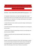  BIOD 102&sol;BIOD102 Essential Biology II with Lab Module 1 Exam Actual 2026&sol;2027 with Detailed Rationales &vert; 100&percnt; Verified &vert; Pass Guaranteed