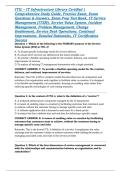 ITIL &ndash; IT Infrastructure Library Certified &vert; Comprehensive Study Guide&comma; Practice Exam&comma; Exam Questions & Answers&comma; Exam Prep Test Bank&comma; IT Service Management &lpar;ITSM&rpar;&comma; Service Value System&comma; Incident Management&comma; Problem Management&comma; Change Enablement&comma; Service D