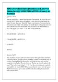 PDGA Certified Rules Question and Answer&NewLine;&lbrack;2026&sol;2027&rsqb; &vert; UPDATED ACTUAL Exam &vert; A&plus;&NewLine;Verified
