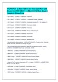 HAZWOPER 8 Hour Refresher Test Question and&NewLine;Answer &lbrack;2026&sol;2027&rsqb; &vert; UPDATED ACTUAL Exam &vert;&NewLine;Complete Exam Prep