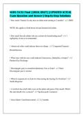 NURS 5432 Final &lbrack;2026&sol;2027&rsqb; &vert; UPDATED ACTUAL&NewLine;Exam Question and Answer &vert; Step-by-Step Solutions