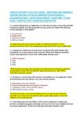 COMPTIA SECURITY&plus; &lpar;SYO-701&rpar; EXAM&rsqb; &ndash; QUESTIONS AND ANSWERS &vert; &NewLine;VERIFIED AND WELL DETAILED ANSWERS PLUS RATIONALES &vert; &NewLine;GUARANTEED PASS &vert; LATEST EXAM UPDATE &vert; EXAM PREP &vert; STUDY &NewLine;GUIDE &vert; PRACTICE TEST&vert; DOWNLOAD INSTANT PDF 