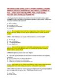 MICROSOFT AZ-900 EXAM &ndash; QUESTIONS AND ANSWERS &vert; VERIFIED &NewLine;AND WELL DETAILED ANSWERS PLUS RATIONALES &vert; GUARANTEED &NewLine;PASS &vert; LATEST EXAM UPDATE &vert; EXAM PREP &vert; STUDY GUIDE &vert; &NewLine;PRACTICE TEST&vert; DOWNLOAD INSTANT PDF 