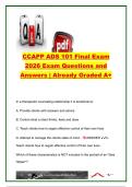 CCAPP ADS 101 Final Exam Study Guide &vert; 50&plus; Practice Questions on Addiction Counseling&comma; Therapeutic Alliance&comma; Burnout&comma; Emotional Intelligence & Communication &vert; California Consortium of Addiction Programs and Professionals &lpar;CCAPP&rpar;