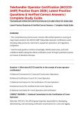 Telehandler Operator Certification &lpar;NCCCO-AMP&rpar; Practice Exam 2026 &vert; Latest Practice Questions & Verified Correct Answers &vert; Complete Study Guide