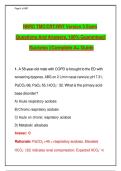 NBRC TMC&sol;CRT&sol;RRT Version 3 Exam&NewLine;Questions And Answers&comma; 100&percnt; Guaranteed&NewLine;Success &vert;&vert;Complete A&plus; Guide