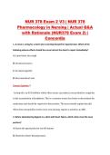 NUR 378 Exam 2 V3 &vert; NUR 378 &NewLine;Pharmacology in Nursing &vert; Actual Q&A &NewLine;with Rationale &lpar;NUR378 Exam 2&rpar; &vert; &NewLine;Concordia