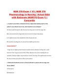 NUR 378 Exam 1 V1&ndash;V3 &vert; NUR 378 Pharmacology in Nursing &vert; Concordia University &vert; Actual Q&A with Rationale &lpar;NUR378 Exam 1&rpar;