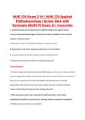 NUR 376 Exam 2 V1&ndash;V3 &vert; NUR 376 Applied Pathophysiology &vert; Concordia University &vert; Actual Q&A with Rationale &lpar;NUR376 Exam 2&rpar;