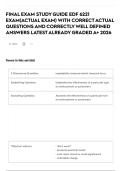 FINAL EXAM STUDY GUIDE EDF 6221 EXAM&lpar;ACTUAL EXAM&rpar; WITH CORRECT ACTUAL QUESTIONS AND CORRECTLY WELL DEFINED ANSWERS LATEST ALREADY GRADED A&plus; 2026