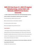 NUR 376 Final Exam V1&ndash;V3 &vert; NUR 376 Applied Pathophysiology &vert; Concordia University &vert; Actual Q&A with Rationale &lpar;NUR376 Final Exam&rpar;