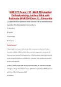 NUR 376 Exam 1 V1&ndash;V3 &vert; NUR 376 Applied Pathophysiology &vert; Concordia University &vert; Actual Q&A with Rationale &lpar;NUR376 Exam 1&rpar;
