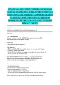 FINANCIAL STATEMENT MODELING RETAKE ACTUAL EXAM FROM WALL STREET PREP ALL QUESTIONS AND CORRECT ANSWERS GRADED A&plus; 2026&sol;2027 WSP FINANCIAL STATEMENT MODELING RETAKE EXAM LATEST VERSION 2026&sol;2027 &lpar;NEW&excl;&excl;&rpar;&NewLine;