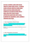 Florida Dental Laws and Rules&colon; Comprehensive Examination Guide