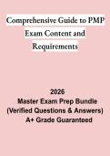 Comprehensive Guide to PMP Exam Content and Requirements &vert; Questions & Answers&comma; Practice Test&comma; Study Guide & Revision Notes &vert; Latest 2026 PDF