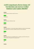 AAMI Comprehensive Review Science 167&NewLine;Test Questions and Answers Verified&NewLine;Solutions Latest Update 2026&sol;2027