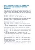 24-25 NISOA NCAA SOCCER RULES TEST QUESTIONS AND CORRECT VERIFIED ANSWERS
