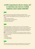 AAMI Comprehensive Review Science 167&NewLine;A&plus; Questions and Answers Verified&NewLine;Solutions Latest Update 2026&sol;2027
