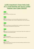 AAMI Comprehensive Science Study Guide&NewLine;167 A&plus; Exam Questions and Answers Verified&NewLine;Solutions Latest Update 2026&sol;2027