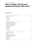 AMLS 3rd Edition Post Test exam Questions And Answers 100&percnt; Correct