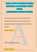 NR 224 - EXAM  FUNDAMENTAL SKILLS &NewLine;QUESTIONS AND ANSWERS&sol; LATEST &NewLine;UPDATE &NewLine;&sol; 2026&lpar;100&percnt; VERIFIED ANSWERS&rpar; &NewLine; &NewLine; &NewLine;