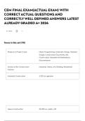 CEM FINAL EXAM&lpar;ACTUAL EXAM&rpar; WITH CORRECT ACTUAL QUESTIONS AND CORRECTLY WELL DEFINED ANSWERS LATEST ALREADY GRADED A&plus; 2026