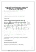 NSG 124 EXAM 1 &vert;COMPLETE STUDY GUIDE WITH&NewLine;100&percnt; ACCURATE QUESTIONS &ANSWERS&period;&NewLine;EXCELLENCE GUARANTEED&period;
