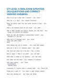 ETI LEVEL 1 FINAL EXAM &lpar;UPDATED&rpar; 2024 QUESTIONS AND CORRECT VERIFIED ANSWERS