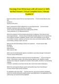Oncology from MCQs Exam with all Correct & 100&percnt; Verified Answers &vert;Actual Complete Exam &vert;Already Graded A&plus;