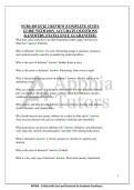 NURS 405 QUIZ 3 REVIEW &vert;COMPLETE STUDY&NewLine;GUIDE WITH 100&percnt; ACCURATE QUESTIONS&NewLine;&ANSWERS&period; EXCELLENCE GUARANTEED&period;