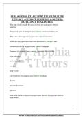 NURS 405 FINAL EXAM &vert;COMPLETE STUDY GUIDE&NewLine;WITH 100&percnt; ACCURATE QUESTIONS &ANSWERS&period;&NewLine;EXCELLENCE GUARANTEED&period;