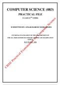 ACTUAL CBSE Practical Examination for Computer Science 2026-2027