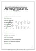 PTA-110 PHYSICAL THERAPY FUNDAMENTALS&NewLine;EXAM 1 &vert;COMPLETE STUDY GUIDE WITH 100&percnt;&NewLine;ACCURATE QUESTIONS &ANSWERS&period; EXCELLENCE&NewLine;GUARANTEED&period;