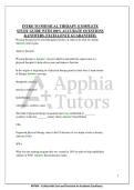 INTRO TO PHYSICAL THERAPY &vert;COMPLETE&NewLine;STUDY GUIDE WITH 100&percnt; ACCURATE QUESTIONS&NewLine;&ANSWERS&period; EXCELLENCE GUARANTEED&period;