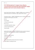 WGU D684 Introduction To Computer Science Objective &NewLine;Assessment Final Exam Preparation Material 2025&sol;2026 Complete &NewLine;Questions And Correct Answers &vert;Already Graded A&plus;