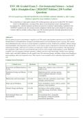 ENV 101 Graded Exam 3 2026-2027 QUESTIONS AND ANSWERS ALREADY GRADED A&plus;&period; 100&percnt; Verified&NewLine;Solutions &vert; Updated Per Latest Guidelines &vert; Graded A&plus;