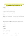 CWB 2  ACTUAL   EXAM  &vert;COMPLETE QUESTIONS WITH 100&percnt; RATED EXPERT SOLUTIONS &vert;2026 LATEST UPDATED