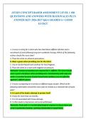 ATI RN CONCEPT-BASED ASSESSMENT LEVEL 1 100 QUESTIONS AND ANSWERS WITH RATIONALES PLUS ANSWER KEY 2026-2027 Q&A GRADED A&plus; GOOD LUCK&excl;&excl;&excl;