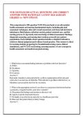 NUR 210 EXAM 200 ACTUAL QUESTIONS AND CORRECT &NewLine;ANSWERS WITH RATIONALE LATEST 2026 ALREADY &NewLine;GRADED A&plus; NEW UPDATE