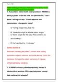 NRNP 6645 Psychotherapy Midterm & Final Study Guide &NewLine;2026 &vert; Complete Review &vert; Graded A&plus;