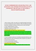 ATI RN COMPREHENSIVE PREDICTOR EXIT EXAM CURRENTLY UPDATED 2026-2027 WITH WELL ELLABORATED 100 QUESTIONS AND 100&percnt; CORRECT VERIFIED ANSWERS WITH DETAILED RATIONALES PLUS ANSWER KEY RATED A&plus; INSTANT DOWNLOAD PDF