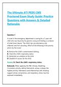 The Ultimate ATI PEDS CMS Proctored Exam Study Guide&colon; Practice Questions with Answers & Detailed Rationales