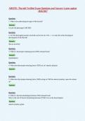 ABSITE&colon; Thyroid Verified Exam Questions and Answers Latest update&NewLine;2026&sol;2027
