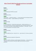 Absite&colon; Thyroid Verified Exam Questions and Answers Latest update&NewLine;2026&sol;2027