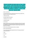 EVOLVE ELSEVIER HESI MED SURG ACTUAL EXAM WITH 150 REAL EXAM QUESTIONS AND CORRECT ANSWERS WITH WELL-ELABORATED RATIONALES&sol; EVOLVE HESI MEDICAL SURGICAL LATEST EXAM 2026&sol;2027 &lpar;BRAND NEW&excl;&excl;&rpar;