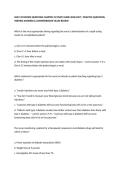 NUR 139 REVIEW QUESTIONS CHAPTER 32 STUDY GUIDE 2026&sol;2027 &vert; PRACTICE QUESTIONS&comma; VERIFIED ANSWERS & COMPREHENSIVE NCLEX REVIEW
