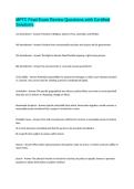 MPTC Final Exam Review Questions with Certified Solutions