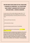HESI RN MED SURG EXAM ACTUAL EXAM 2026 &vert; VERSION A & VERSION B &vert; ALL QUESTIONS AND CORRECT ANSWERS WITH DETAILED EXPLANATIONS &vert; VERIFIED ANSWERS